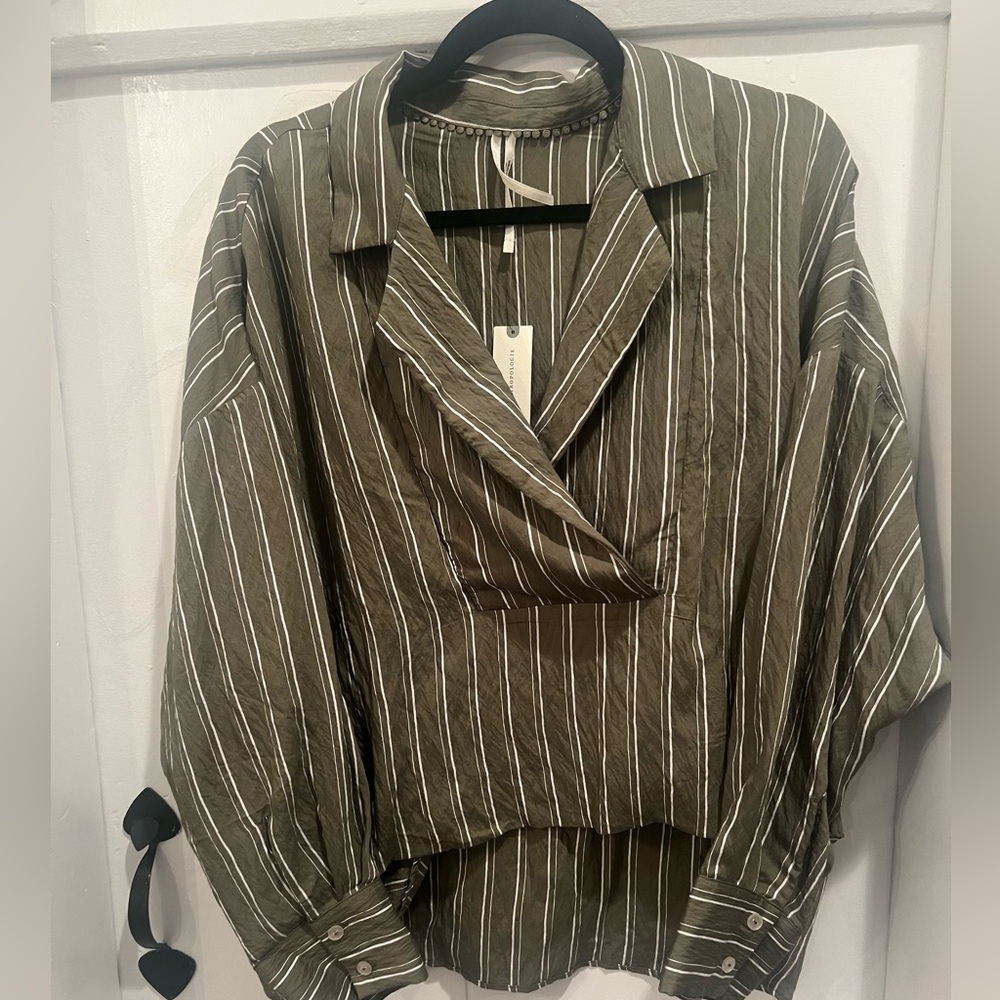 Anthropologie pin-stripe shirt new with tags